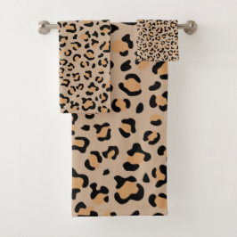 Conjunto De Toalhas Impressão Leopardo, Manchas Leopardo, Leopardo Cas