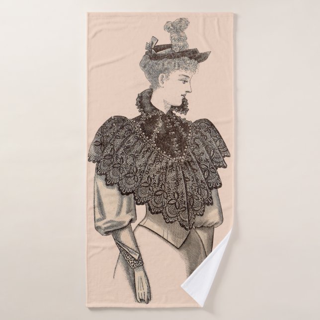 Conjunto De Toalhas impressão vitoriana de 1897 (Toalha de Banho)