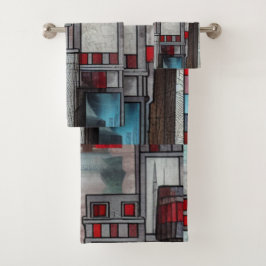 Conjunto De Toalhas Impressões Arquitetônicas