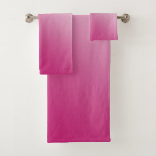 Conjunto De Toalhas Inclinação do rosa quente