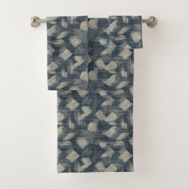Conjunto De Toalhas Indigo Dreams Soltou Shibori Japonês