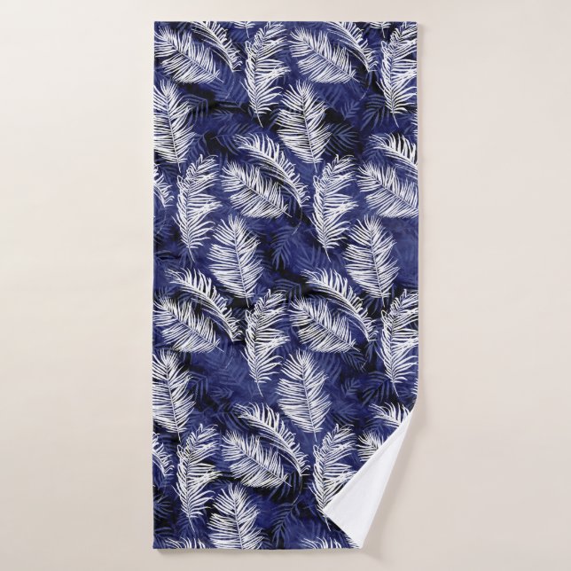 Conjunto De Toalhas Indigo Palms (Toalha de Banho)