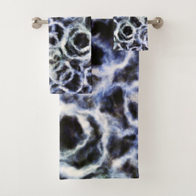 Conjunto De Toalhas índigo reciclado shibori : (Insitu)