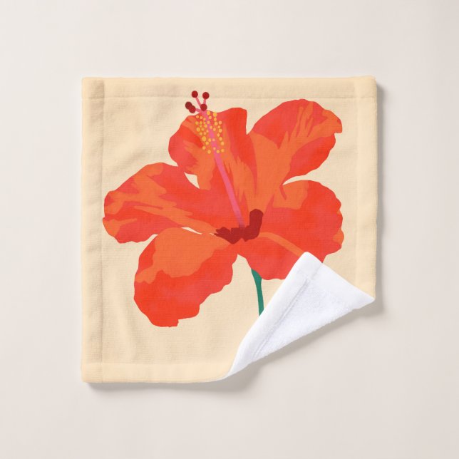Conjunto De Toalhas Infecção por Hibiscus (Pano de lavar)