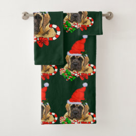 Conjunto De Toalhas Inglês Mastiff Natal