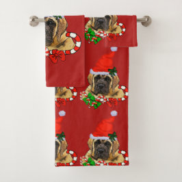 Conjunto De Toalhas Inglês Mastiff Natal