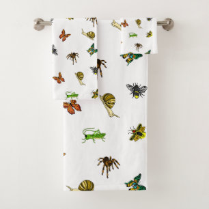 Conjunto De Toalhas Insetos