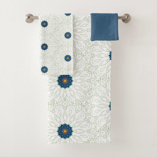 Conjunto De Toalhas inspiração do pavão (Insitu)