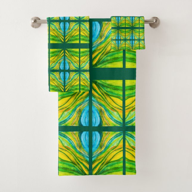 Conjunto De Toalhas Inspirações do Deserto Verde (Insitu)