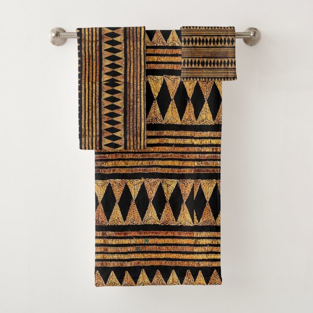 Conjunto De Toalhas Inspirado Africano (Insitu)