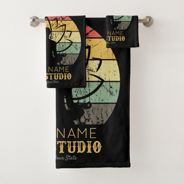 Conjunto De Toalhas Instrutor de Malhação do Yoga Studio Personalizado (Insitu)