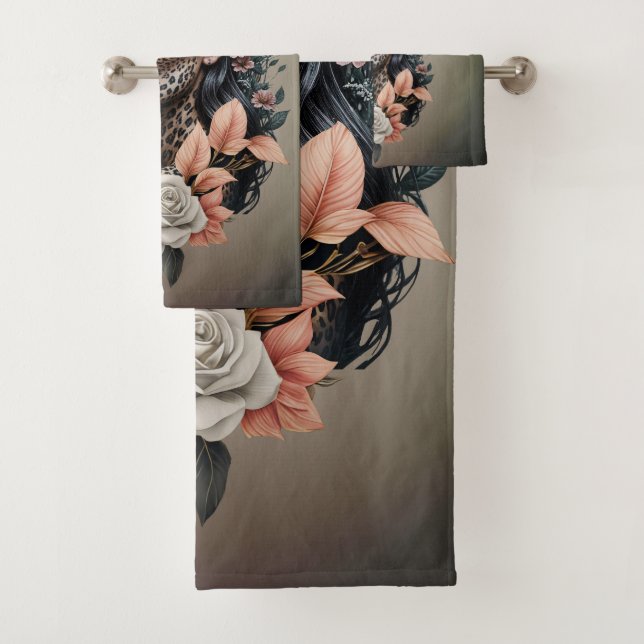 Conjunto De Toalhas Interação fascinante entre o animal e o humano (Insitu)