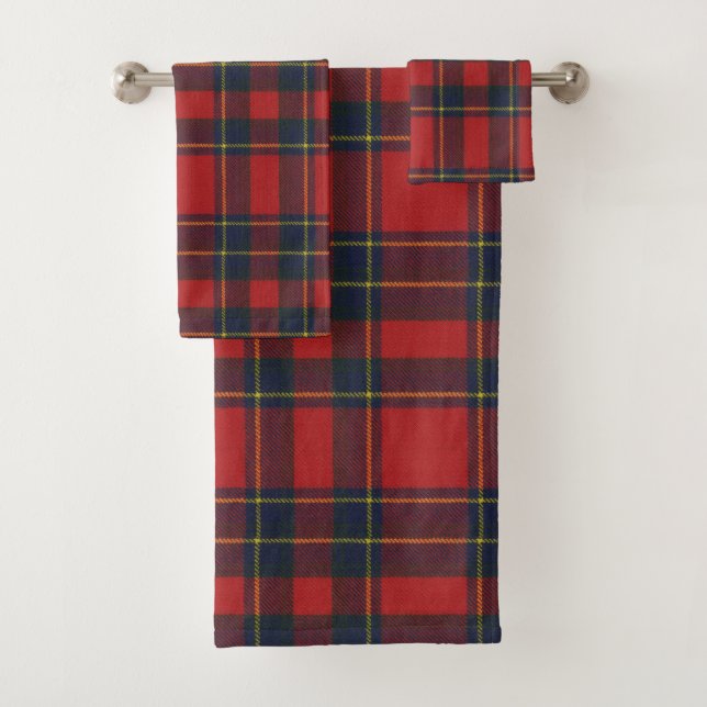 Conjunto De Toalhas Inverness Modern Tartan (Insitu)