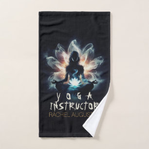Conjunto De Toalhas Ioga Instrutor Meditação Dose Brilhante Lotus