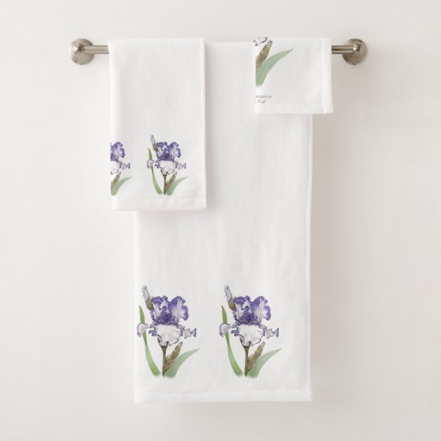 Conjunto De Toalhas Íris Roxa Ondulada (Insitu)