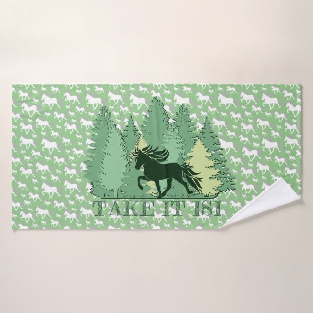 Conjunto De Toalhas Islandpferdeherde take it isi  (Toalha de Banho)