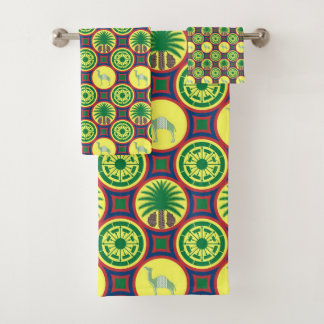 Conjunto De Toalhas Jamahiri ® Libya | Africa Pattern 