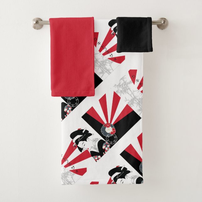 Conjunto De Toalhas  Japonês (Insitu)