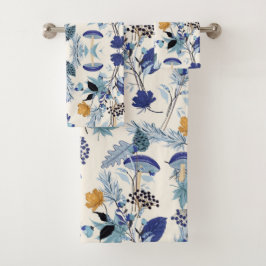 Conjunto De Toalhas Jardim azul do outono da máscara