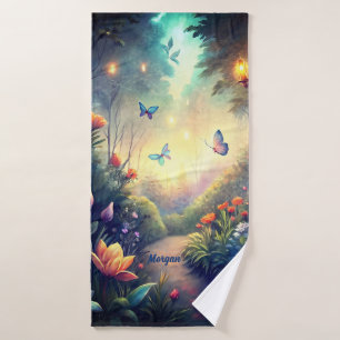 Conjunto De Toalhas Jardim Crepúsculo Encantado - Presente de Floresta