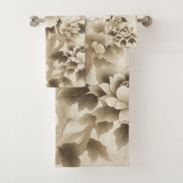 Conjunto De Toalhas Jardim das Flores 10 Torres de Banho