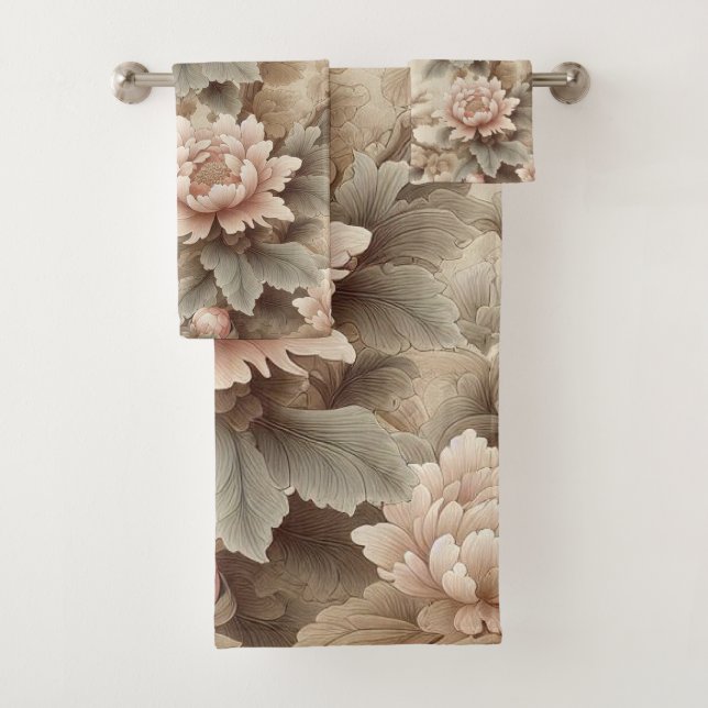 Conjunto De Toalhas Jardim das Flores 13 Torres de Banho (Insitu)