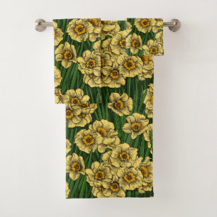 Conjunto De Toalhas Jardim de Daffodil