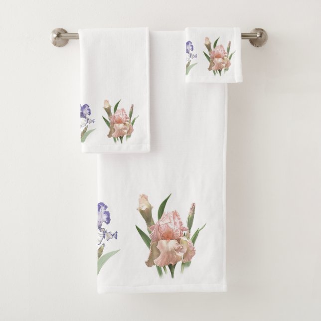 Conjunto De Toalhas Jardim de Flores de Íris (Insitu)