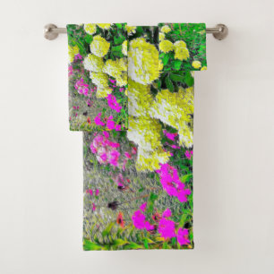Conjunto De Toalhas Jardim de Hydrangea do Chartreuse Green Limelight
