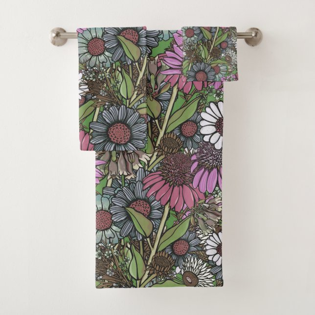 Conjunto De Toalhas Jardim de inverno de Flores Selvagens (Insitu)