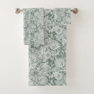 Conjunto De Toalhas Jardim do País Australiano - Sábado e Branco