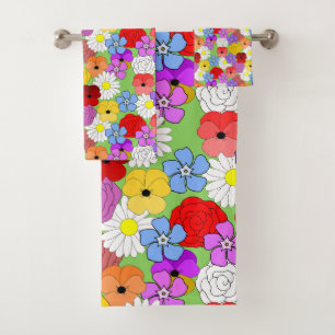 Conjunto De Toalhas Jardim Flor