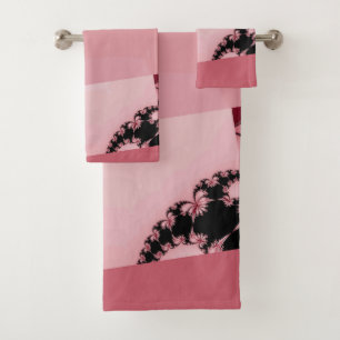 Conjunto De Toalhas Jardim fractal cremoso