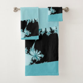 Conjunto De Toalhas Jardim fractal lagoa