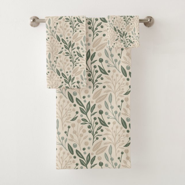 Conjunto De Toalhas Jardim Salvia (Insitu)