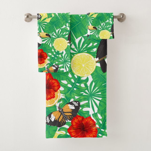 Conjunto De Toalhas Jardim tropical (Insitu)