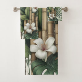 Conjunto De Toalhas Jardins e Edifícios ecológicos em Harmonia