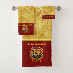 Conjunto De Toalhas Jesus salva: Esperança Primavera de sua presença