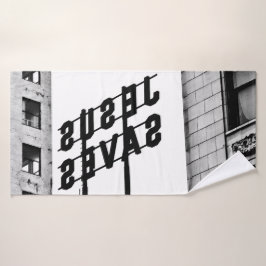 Conjunto De Toalhas JESUS SAVES Bath Towel Set