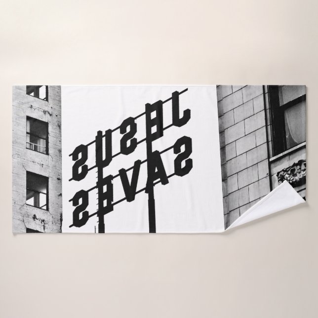 Conjunto De Toalhas JESUS SAVES Bath Towel Set (Toalha de Banho)