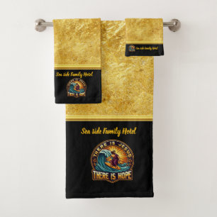 Conjunto De Toalhas Jesus Surfar inspira fé e diversão (B)