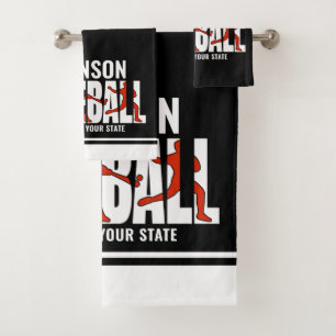 Conjunto De Toalhas Jogador de Jogo de NOMES ADD da Equipe de Baseball