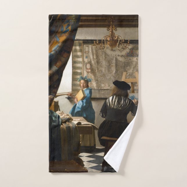 Conjunto De Toalhas Johannes Vermeer - A Alegoria da Pintura (Toalha de mão)