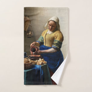 Conjunto De Toalhas Johannes Vermeer - A Milkmaid