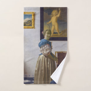 Conjunto De Toalhas Johannes Vermeer - Dama de pé em uma Virgínia