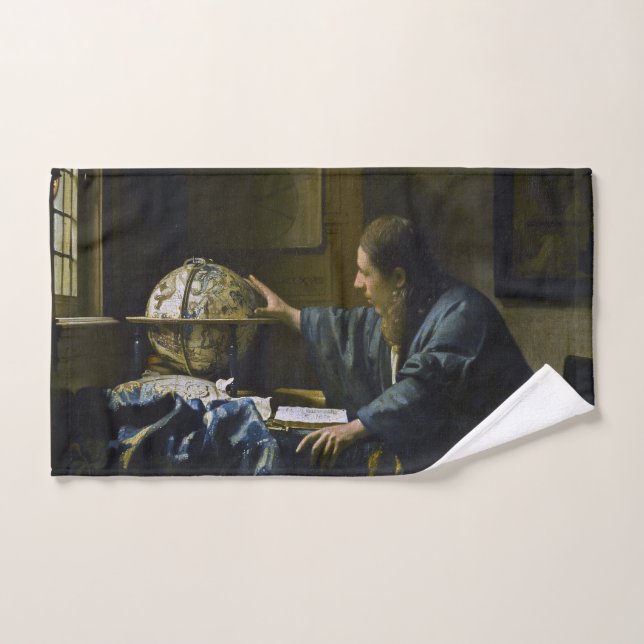 Conjunto De Toalhas Johannes Vermeer - O Astronomer (Toalha de mão)