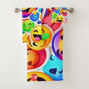 Conjunto De Toalhas Joyful Emotion Art: Pintura Colorida