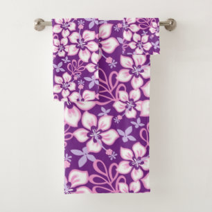 CONJUNTO DE TOALHAS JUNGLE SURF (PURPLE COMBO) SET DE TOWEL