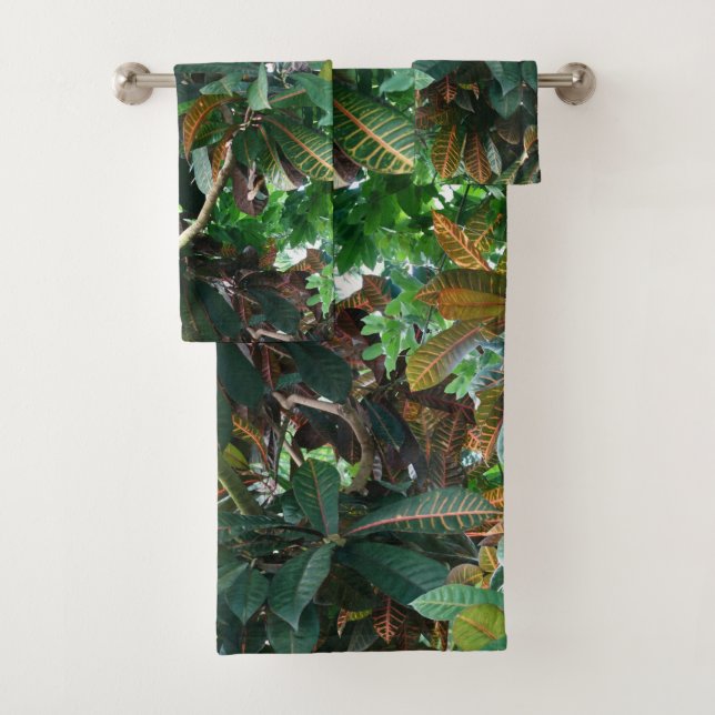 Conjunto De Toalhas Junta Tropical Verde Bandeja (Insitu)