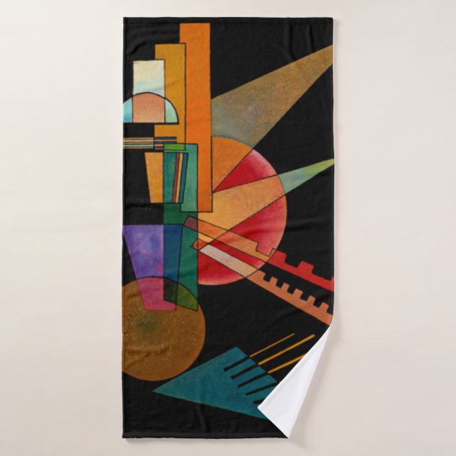 Conjunto De Toalhas Kandinsky - Abstrato Interpretação (Toalha de Banho)